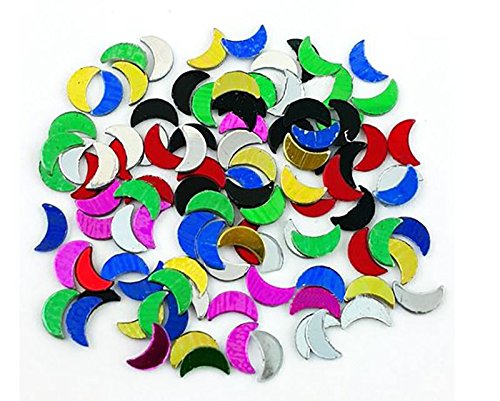 1200x 2D Nail Art Tips Rhinestone Crescent Slices DIY Decoration Manicure CODE: #1003E