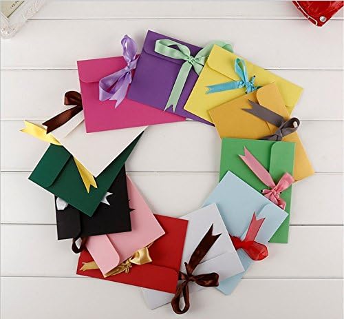 12x Worsendy Kraft Envelopes,Envelope Multi Color Cute Lovely for Wedding, Birthday Party Gift Supplies