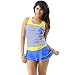 Tempting And Significant Multi Blue Scoop Neck Cut-Sleeve Beachwear Cover-Up RS.1349.00