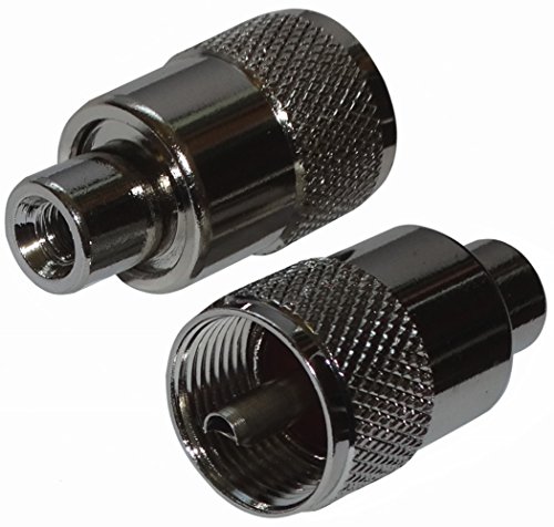 AERZETIX: 2 x Conectores enchufe UHF PL-259 para cable RG58 twist-on