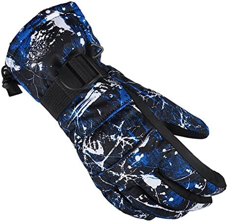 DOEUS Mens Mountaineering Warm Gloves, Ski Gloves, Outdoor Windproof, Waterproof, Breathable, Anti-slip, For Skiing, Hiking, Camping, Cycling, Running (M)