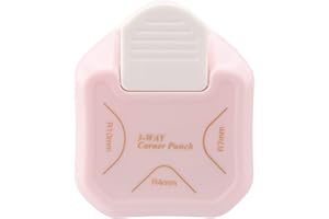 LOONENG 3 Way Corner Rounder Punch, 4mm, 7mm, 10mm 3 in 1 Corner Cutter for Paper Crafts, Laminator, Cardstock, DIY Projects, Photocards, Card Making and Scrapbooking