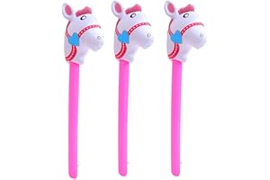 jojofuny 3 cavalli gonfiabili a testa di cavallo, per decorazioni da cowgirl