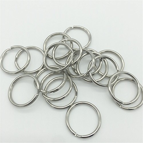 Nikgic 25 mm Metall Double Loop Split Key Ring Schlüsselringe Split-Ring-Schlüsselring für Schlüsselanhänger und Basteln 50 Stück - 6