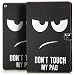 Produktbild Saxonia iPad Pro 12.9 Zoll Hülle Etui Tasche Cover Slim Case Tablet Schutzhülle Motiv Dont Touch My Pad