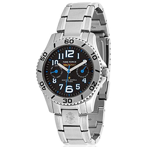 TIME FORCE TF-4131B01M Reloj para Chico, Multifunción, Selección Española