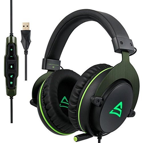 Casque Gaming, Supsoo G817 Micro-Casque Gaming USB Casque Gamer avec Micro pour Jeux PC Gaming LED L Casque Gaming, Supsoo G817 Micro-Casque Gaming USB Casque Gamer avec Micro pour Jeux PC Gaming LED L