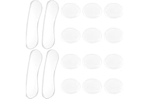 SALBSEVER 16pcs Drum Gel Pads Drum Dampeners Moon Gel for Drums Silicone Drum Damper Gel Pads Clear Drum Silencer Oval and Long Strip Drum Silencer Pads Soft Drum Dampeners Drum Dots for Drums Cymbals Control