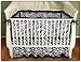 Sin in Linen Zebra Stripe Baby Crib Skirt and Crib Sheet