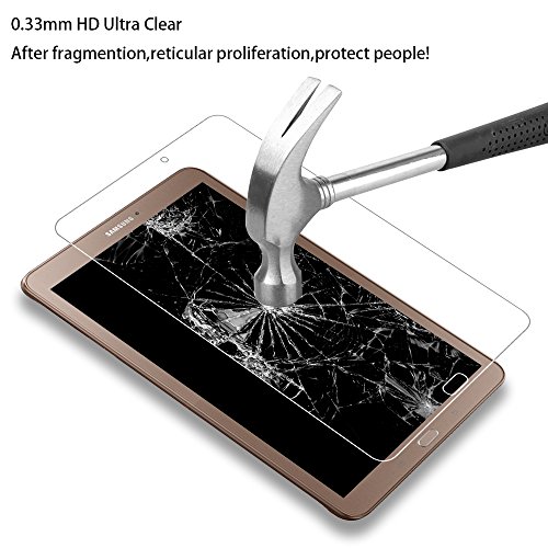 Samsung Galaxy Tab E 9.6 Panzerglas Schutzfolie, WEOFUN Ultra-klar Samsung Galaxy Tab E 9.6 Displayschutzfolie, Panzerfolie für Samsung Galaxy Tab E 9.6 Folie [0.33mm, Anti-Kratzen, Anti Fingerprint, 9H Härte] - 3