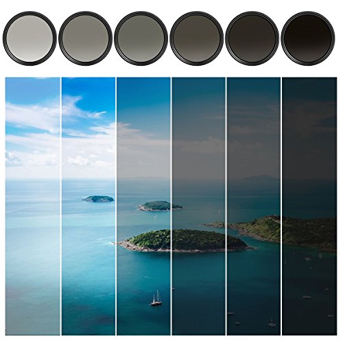 NDX Filtre    Densit   Neutre Variable 67mm R  glable  ND2 - ND400    Chiffon de Nettoyage en Microfibre Pour Nikon DSLR Cam  ra