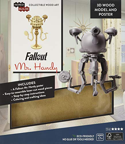 Preisvergleich Produktbild IncrediBuilds: Fallout: Mr. Handy 3D Wood Model and Poster
