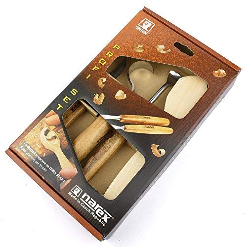 Preisvergleich Produktbild Kerbschnitzmesser Starterset 4-teilig für Aushöhlungen