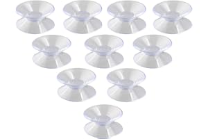 WINOMO Lot de 10 ventouses Double Face en PVC pour Verre et Plastique 30 mm