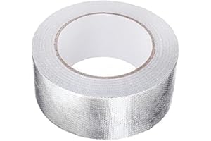 LEGENDTECH 1PC Bande Thermique Echappement,Isolant Echappement Voiture Moto Aluminium Feuille de chaleur Tour de chaleur Ruban adhésif Échappement de tuyaux de tuyau de tuyau de tuyau de réparation de la bande h