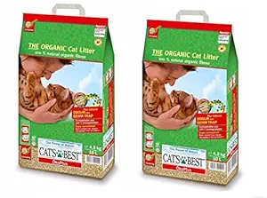 Cats Best Cats Best Oko Plus Clumping Organic Cat Litter -10 Litre (Pack of 2) Total = 20L, 2 Count (Pack of 2)