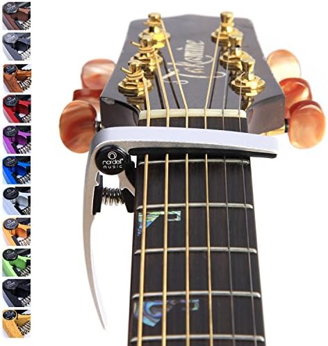 Nordell 'Pro Trigger' Quick Release/Change Guitar Capo for Acoustic/Electric Silver