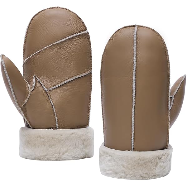 Moufles Hiver Bébé SNUGRUGS - Peau Mouton Véritable Cordon Sécurité