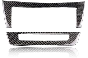 SZFJMQP Carbon Fiber Frame Cover Trim Sticker Accessories Decoration Compatible with Mercedes Benz C Class W204 2007-2013 (Classic, CD Media Control Panel 38)