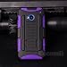 Produktbild HTC One M7 Hülle, Cocomii Robot Armor NEW [Heavy Duty] Premium Belt Clip Holster Kickstand Shockproof Hard Bumper Shell [Military Defender] Full Body Dual Layer Rugged Cover Case Schutzhülle (Purple)
