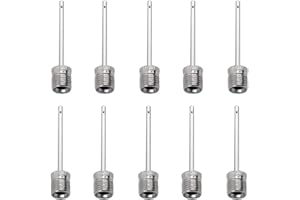 CUBE-LED Inflating Pump Needles for Ball, Football, Rugby, Volleyball, Netball Valve Adapters