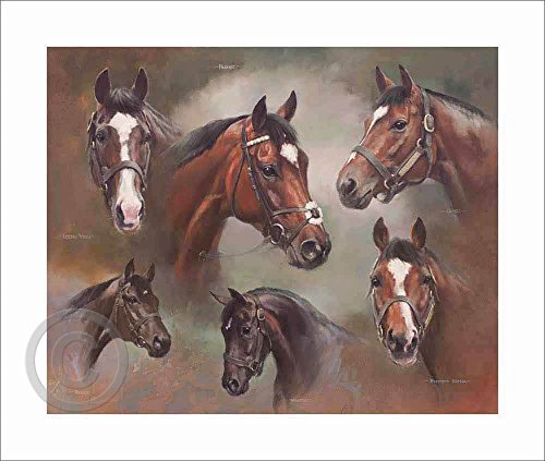 The Frankel Sire Line - JS 400. A limited edition horse art print by Jacqueline Stanhope.
