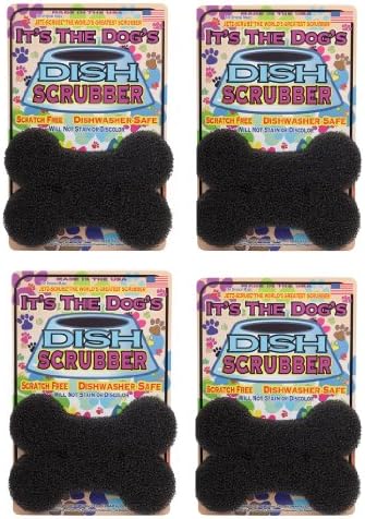 Jetz-Scrubz It's The Dog's Dish Scrubber Sponge, Set of 4