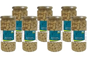 LA COCINERA CONSERVAS ALIMENTICIAS SELECCIONADAS Pack de 7 - Alubias pochas al natural extra