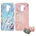 Produktbild 2X Handy Silikonhülle für Xiaomi Pocophone F1, Stoßfest Schutz Tasche Weich TPU Gel Bumper Etui Dünn Cover Case (Hellblau Rosa) Kratzfest Anti Fingerabdruck, mit 2 Tier Kable