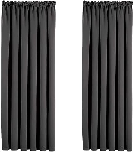 20 anelli per tende in metallo nero da 45 mm con occhiello e