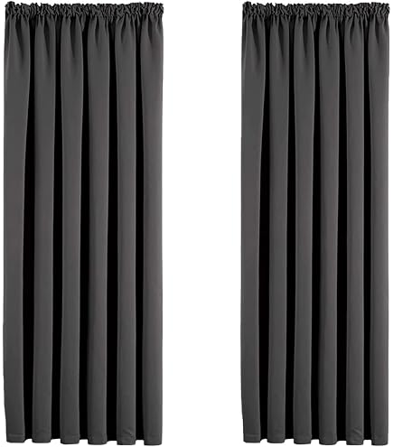 20 Anelli Per Tende In Metallo Nero 45 Mm Con Occhiello E 20 Ganci Argentati Per Tende Plissettate