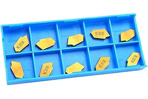 Harilla 10 Packs 3mm GTN3 Parting Off Tips Inserts Cutting CNC Lathe Accessories