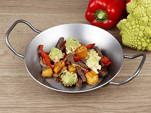 CHG Robuste Eisenpfanne mit 2 Griffen, Ø 20 cm, 2 mm Wandstärke - 3