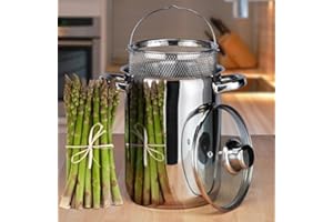 Gravidus Edelstahl Nudeltopf Spargeltopf mit Kocheinsatz