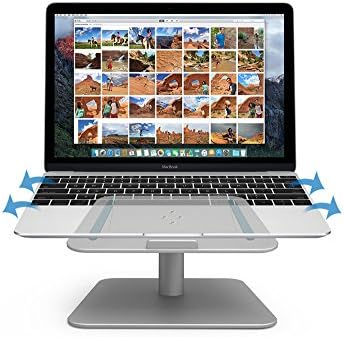 POWERILLEX Tilt Laptop Stand for MacBook and PC Laptop, Aluminium Cooling Universal Stand for size 11"-17" Screen