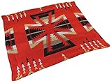 Fabricado con un diseño de tejido rústico, con deliberada ligera imperfecciones, dándole un aspecto agradable tejido a mano se puede utilizar para acentuar varios tipos de temas como los nativos americanos decorativos, Navajo, aztecas, Mayas, mexicano, Ranch, cabina, Western y southwestern decoración.
