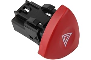FANPAYY Effitnee Hazard Warning Light Switch Red Button For Espace MK4 Laguna MK2 Trafic Vauxhall Vivaro