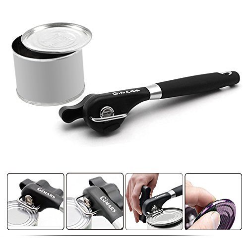 Universal Dosenöffner Flaschenöffner Multi Öffner Set, GIMARS Sicherheitsdosenöffner mit Deckelöffner / Glasöffner, ergonomisches rutschfestes Design, schneidet ohne scharfe Kanten - 2