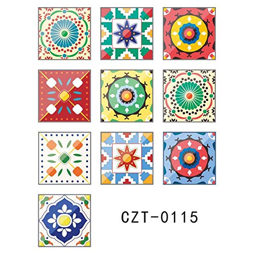 Ningbao DIY Vintage Wall Tiles Stickers Kitchen Self-Adhesive Bathroom Toilet Waterproof PVC Wallpaper Home Art Wall Decals