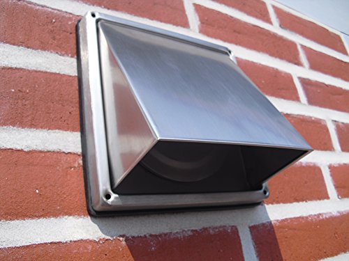 Preisvergleich Produktbild VentilationNord Ablufthaube NW100 Aussenhaube Lufthaube mit Klappe Edelstahl Dunstabzug WSHE100