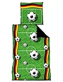 Deckenbezug 135x 200cm Unbekannt Deutschland DFB Bettwäsche WM 2018 (one size, Fußballfeld)