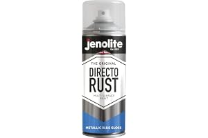 JENOLITE Directorust Metallisk Spraylack Blå Glans, 400 ml Direkt Till Rost