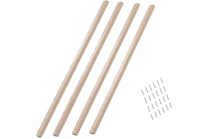 ‎HANSALES Hansales Auflageleisten – Bettrahmen-Stützstangen für Bettlatten – Für Matratzen Untergrund Tagesbett Bett Unterstützung – DIY-Kit für die Installation