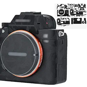 Anti-Scratch Camera Body Skin Cover Protector Film for Sony A7III A7RIII (Fits A7 Mark III & A7R Mark III Only) - 3M Sticker/Shadow Black