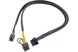 GinTai Kabel zasilacza zastępuje do HP 10-biegunowy do 6+8-pinowy ProLiant DL380 G9 i GPU 50CM