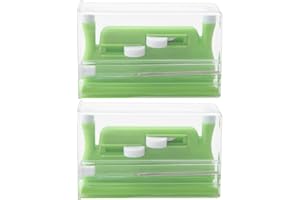 CENPEK Enhebrador de aguja de escritorio, doble aguja automática Enhebrador de mano Enhebrador de mano de inserción para máquina de coser DIY hecho a mano trabajos enhebrador