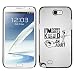 Produktbild KOKO CASE / Samsung Note 2 N7100 / kid Erwachsenen lustiges Zitat ficken leid Zitat / Schlank Case Cover Schwarz Kunststoff Case Cover Shell Rüstung Hülle
