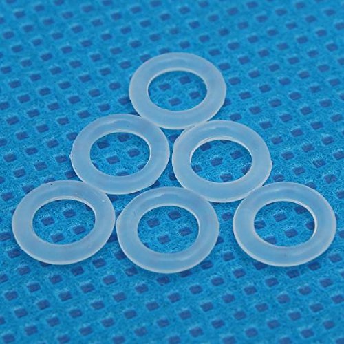 ELEGIANT 150Pcs Weiß Silikon O-Ring Tastenkappe Keycap Switch Dämpfer White Keycap Rubber O-Ring Switch Dampeners für Cherry MX Switch keyboard - 4