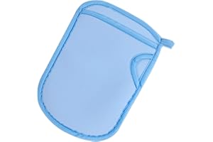 Lamkrtlp Gant Exfoliant, Gant De Douche Exfoliant, Gant De Massage, Gants de Bain exfoliants, Brosses de bain en éponge Indolores, Gants de Gommage pour Hommes et Femmes, Élimine Peaux Mortes, Bleu
