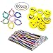 Produktbild BigLion 80 Stück Weiche Biegsam Flexible Magische Bleistifte und Emoji Smiley Radiergummis Rubber Radierer Mitgebsel Spielzeug Geschenke für Kinder Schule Ausrüstung
